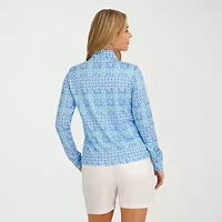 Stella Parker Medallion Swimsuit Cover-Up Tops