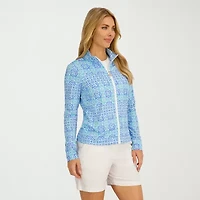 Stella Parker Medallion Swimsuit Cover-Up Tops