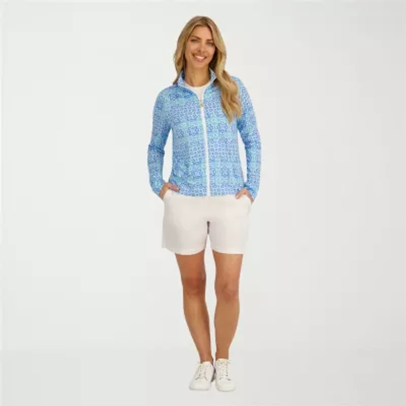 Stella Parker Medallion Swimsuit Cover-Up Tops