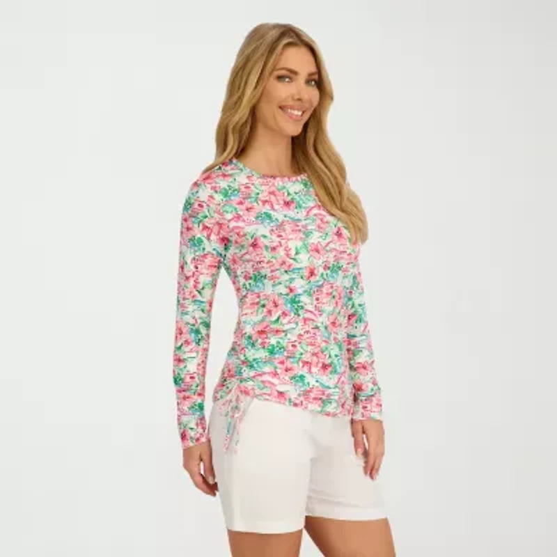 Stella Parker Toile Swimsuit Cover-Up Tops