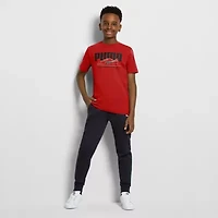 PUMA Big Kid Boys Crew Neck Short Sleeve Graphic T-Shirt