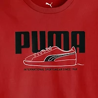 PUMA Big Kid Boys Crew Neck Short Sleeve Graphic T-Shirt