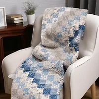 Donna Sharp Blue Diamond Washable Throw