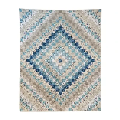 Donna Sharp Blue Diamond Washable Throw