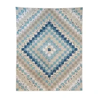 Donna Sharp Blue Diamond Washable Throw