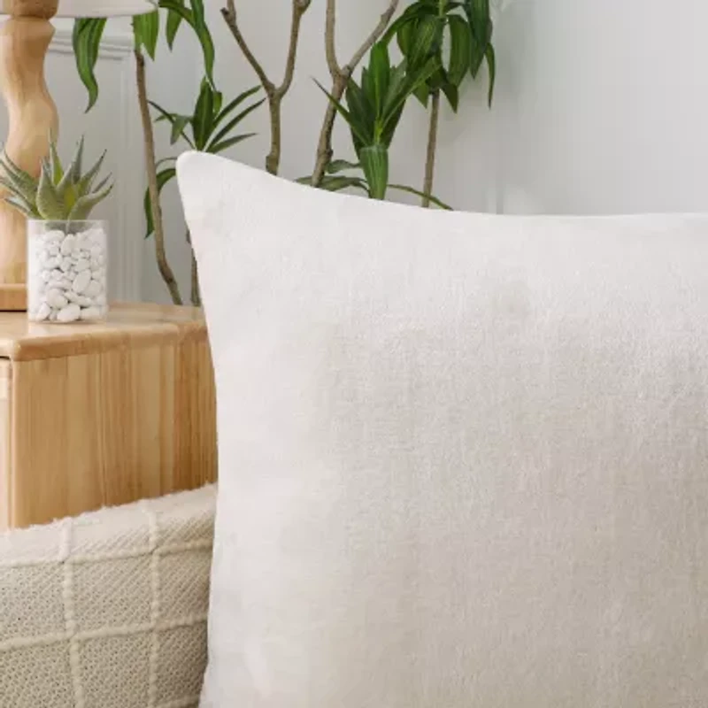 Regal Fur Square Throw Pillow