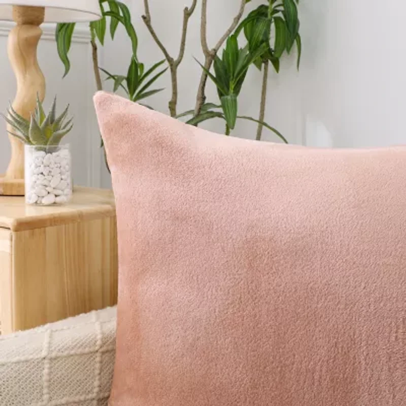 Regal Fur Square Throw Pillow