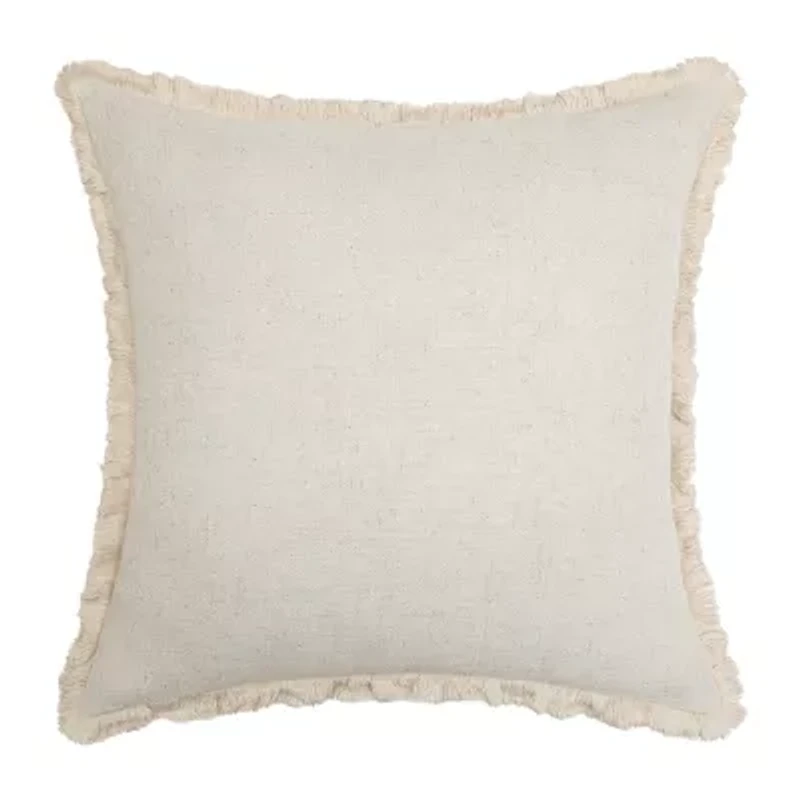 Linen Blend 20x20 Square Throw Pillow