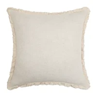 Linen Blend 20x20 Square Throw Pillow