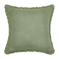 Linen Blend 20x20 Square Throw Pillow