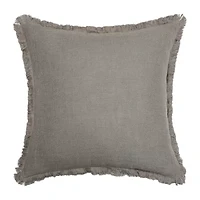 Linen Blend 20x20 Square Throw Pillow