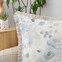 Regal Home Print Linen Poly Blend 20x20 Square Throw Pillow