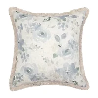 Regal Home Print Linen Poly Blend 20x20 Square Throw Pillow