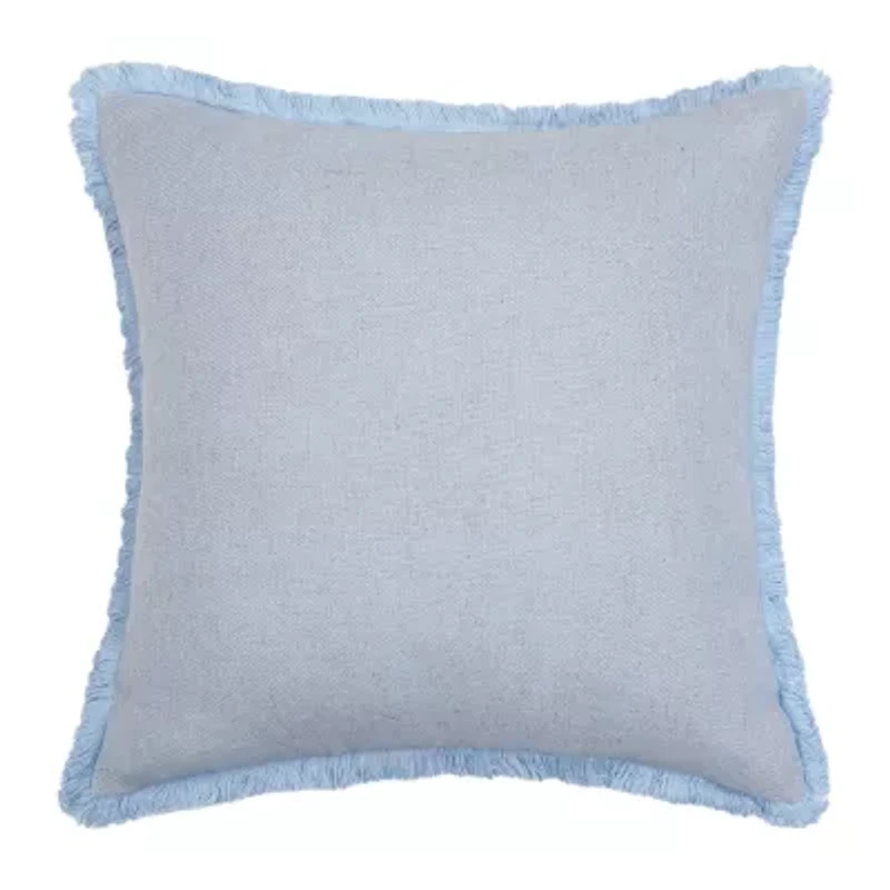 Linen Blend 20x20 Square Throw Pillow