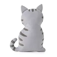 Novelty Gray Cat Throw Pillow