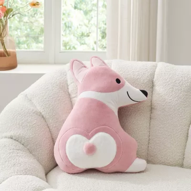 Novelty Corgi Throw Pillow