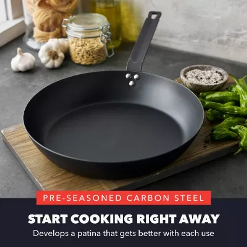 Bobby Flay By Greenpan Carbon Steel 12" Frying Pan