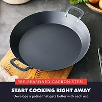 Bobby Flay By Greenpan Carbon Steel 15" Stir Paella Pan
