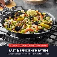 Bobby Flay By Greenpan Carbon Steel 15" Stir Paella Pan