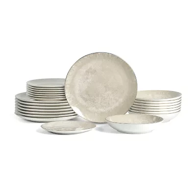 Christian Siriano New York Onyx -pc. Porcelain Dinnerware Set