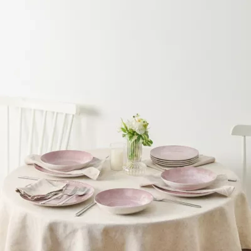 Christian Siriano New York Onyx 24-pc. Porcelain Dinnerware Set