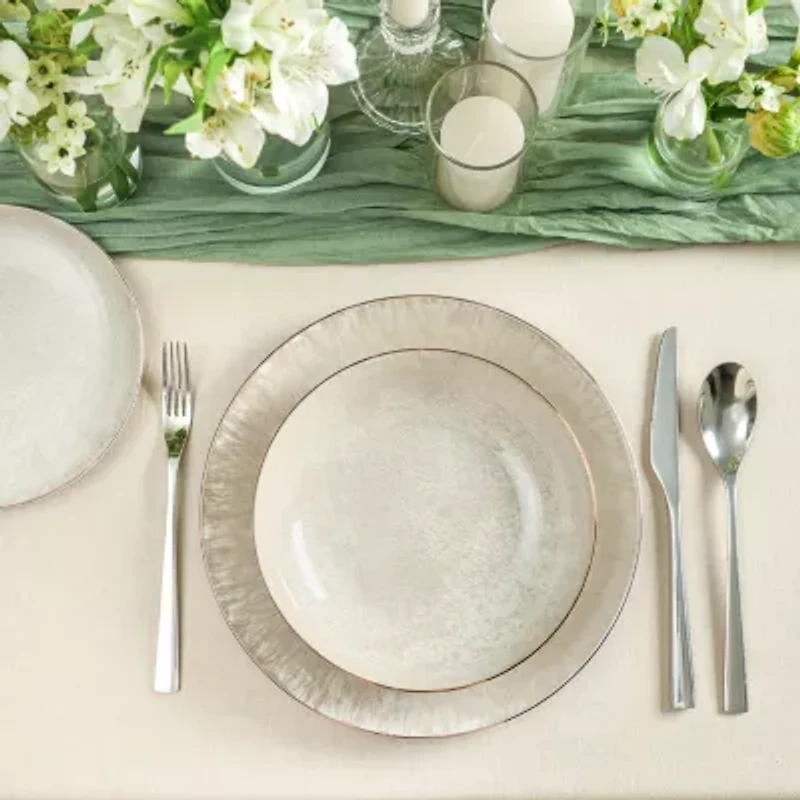 Christian Siriano New York Onyx 12-pc. Porcelain Dinnerware Set