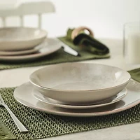Christian Siriano New York Onyx 12-pc. Porcelain Dinnerware Set