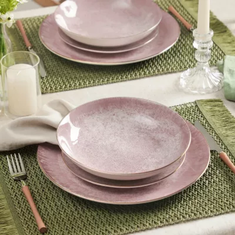 Christian Siriano New York Onyx 12-pc. Porcelain Dinnerware Set