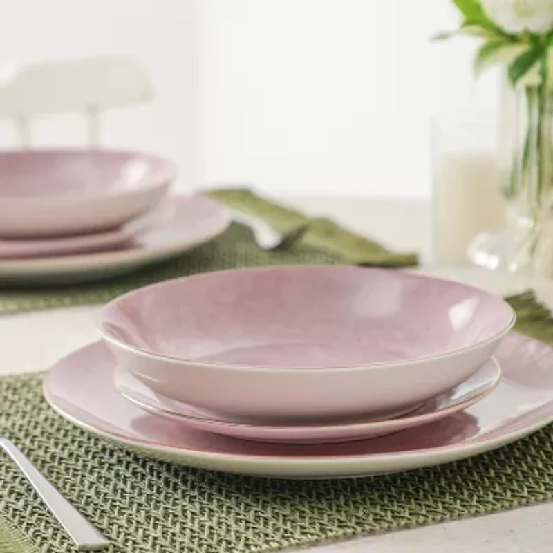 Christian Siriano New York Onyx 12-pc. Porcelain Dinnerware Set