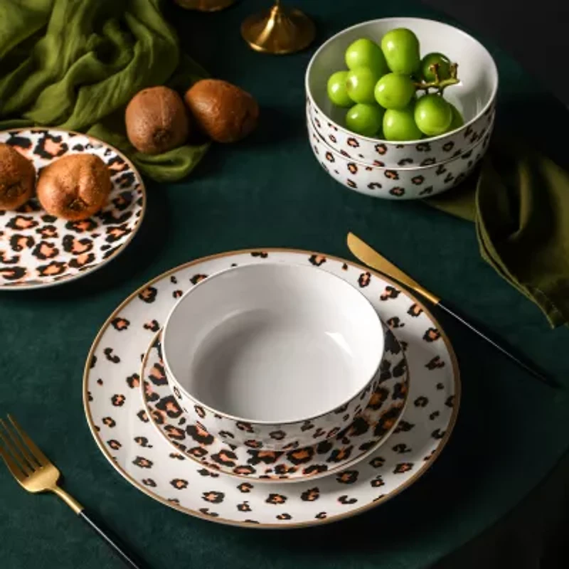 Christian Siriano New York Majestic 24-pc. Porcelain Dinnerware Set