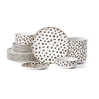 Christian Siriano New York Majestic 24-pc. Porcelain Dinnerware Set