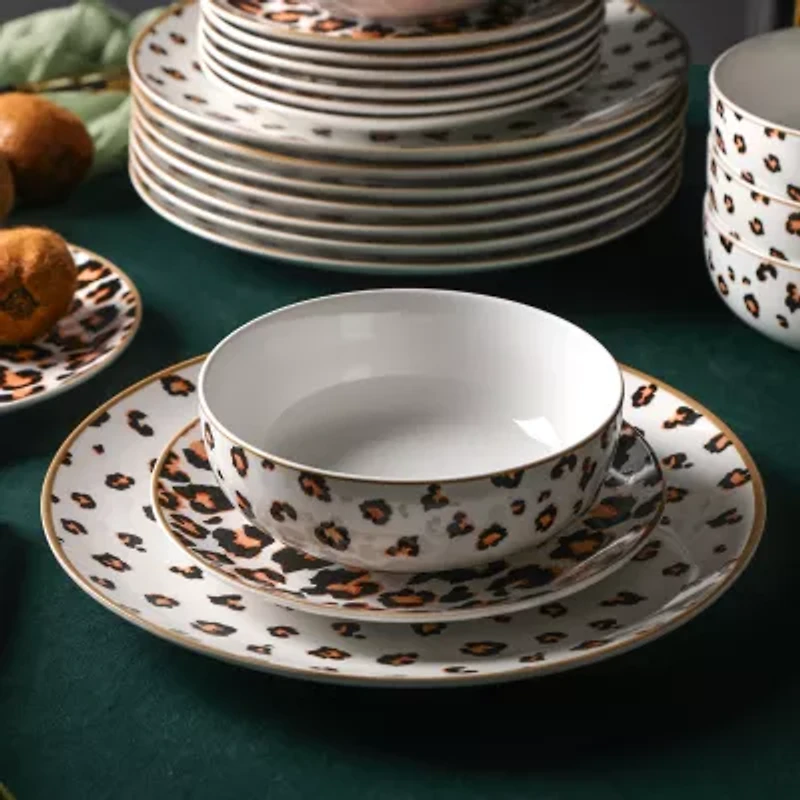 Christian Siriano New York Majestic 24-pc. Porcelain Dinnerware Set