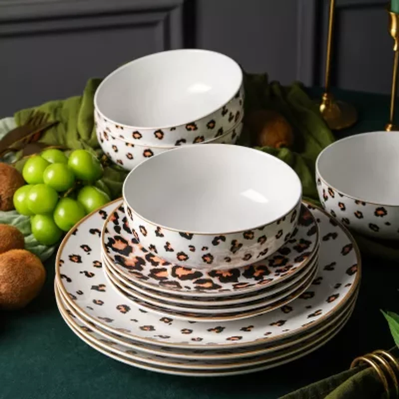 Christian Siriano New York Majestic 24-pc. Porcelain Dinnerware Set