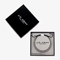 J.P. Army Cord Mens Stainless Steel Bolo Bracelet