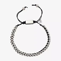 J.P. Army Cord Mens Stainless Steel Bolo Bracelet