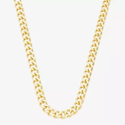J.P. Army Mens 14K Gold Over Brass 24 Inch Link Chain Necklace
