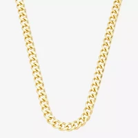 J.P. Army Mens 14K Gold Over Brass 24 Inch Link Chain Necklace