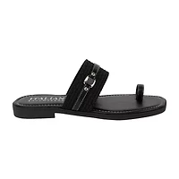 Italian Shoemakers Womens Toe Ring Strap Flat Sandals