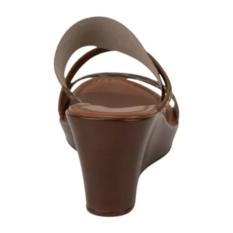 Italian Shoemakers Womens Wedge Sandals