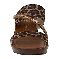 Italian Shoemakers Womens Wedge Sandals