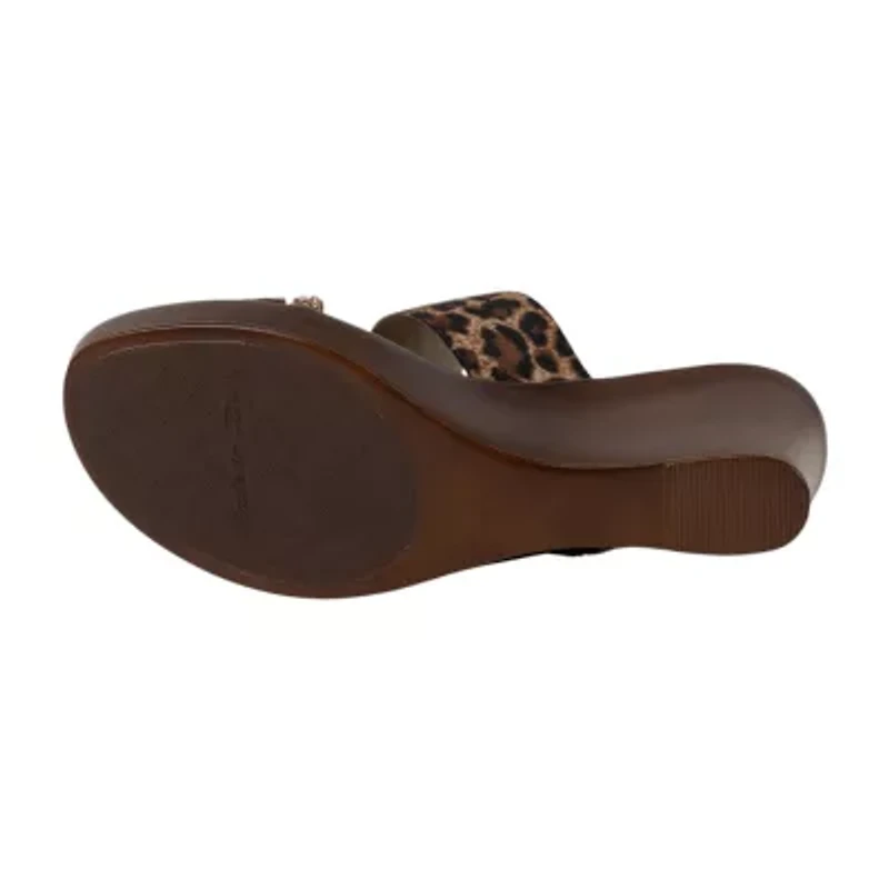 Italian Shoemakers Womens Wedge Sandals