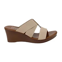 Italian Shoemakers Womens Wedge Sandals