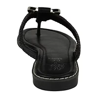 Gc Shoes Womens Jovie  Woven Thong Sandal Flat Sandals