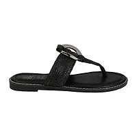 Gc Shoes Womens Jovie  Woven Thong Sandal Flat Sandals