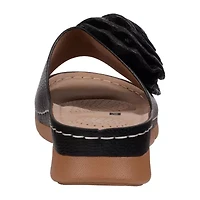 GC Shoes Womens Honey Floral Wedge Sandals