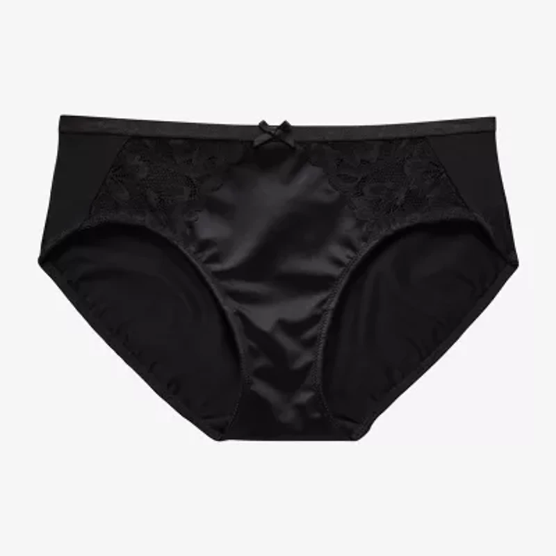 Ambrielle Tulip Lace Shine Hipster Panty