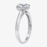 (I / Si2) Womens 1 CT. Lab Grown White Diamond Oval Solitaire Engagement Ring