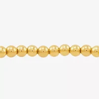 Gold Addiction Womens 10K Gold Beaded Bracelet