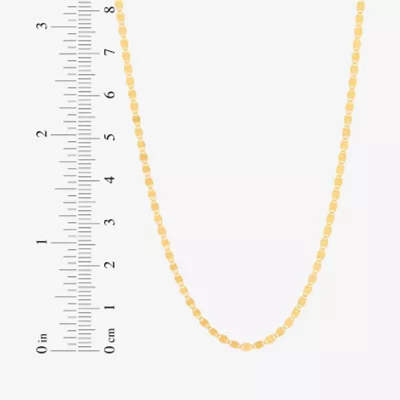 Gold Addiction Womens 10K Gold 18 Inch Chain Necklace