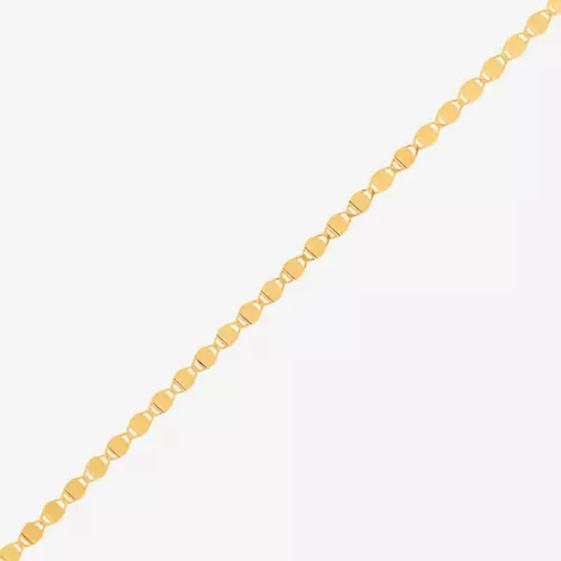 Gold Addiction Womens 10K Gold 18 Inch Chain Necklace